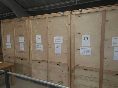 Secure storage for belongings during property restoration